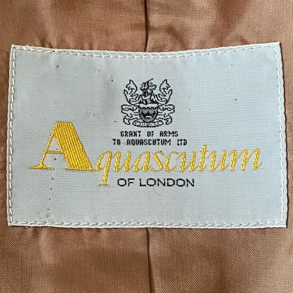 Aquascutum Brown Wool Tweed Blazer/ Jacket (Saks Fifth) VTG - Picture 10 of 15